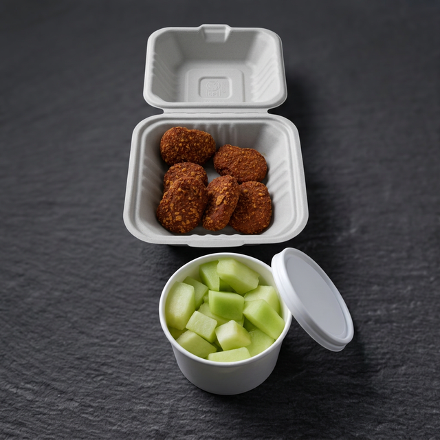 Chicken Nuggets & Fruit.