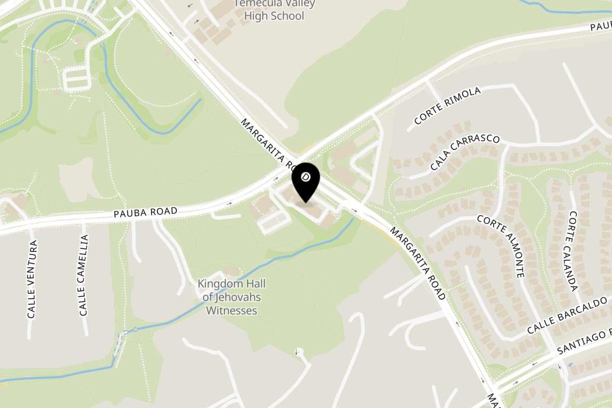 Map showing the location of Gentle Grill Temecula on 43053 Margarita Rd Ste 105 B in Temecula